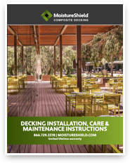 Decking Installation, Care & Maintenance Instructions document preview