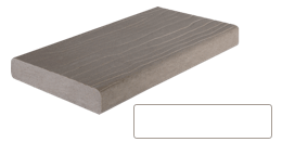A 2x8 square section of MoistureShield vantage composite decking board.