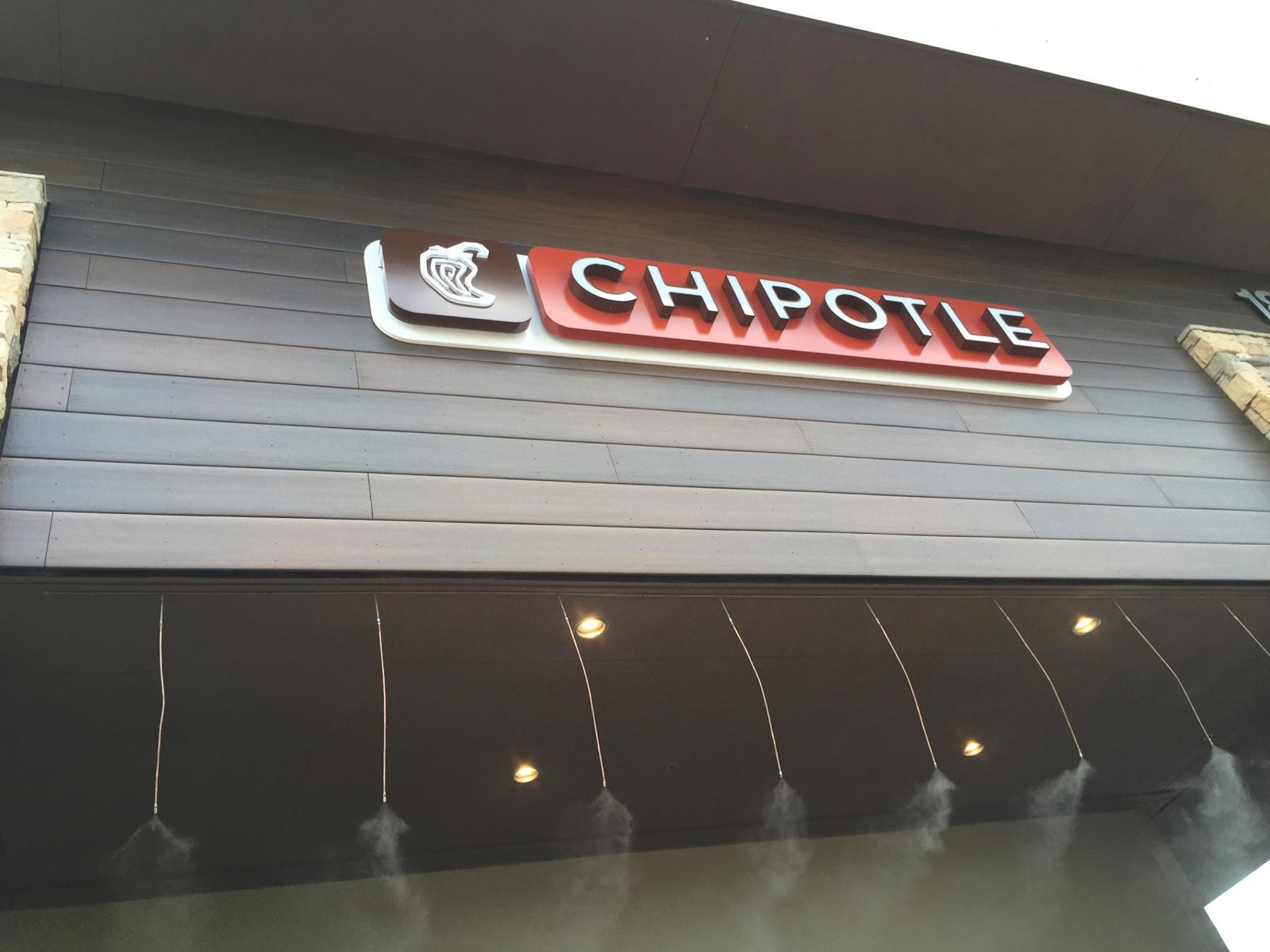 Chipotle sign and MoistureShield