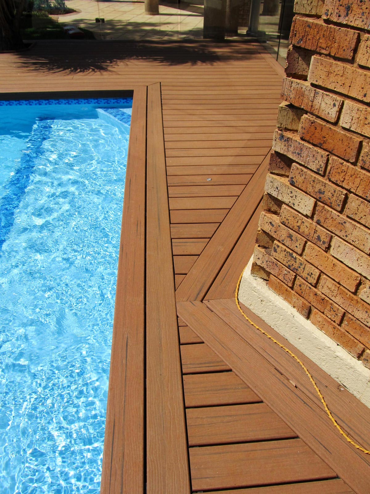 Pool decking closeup