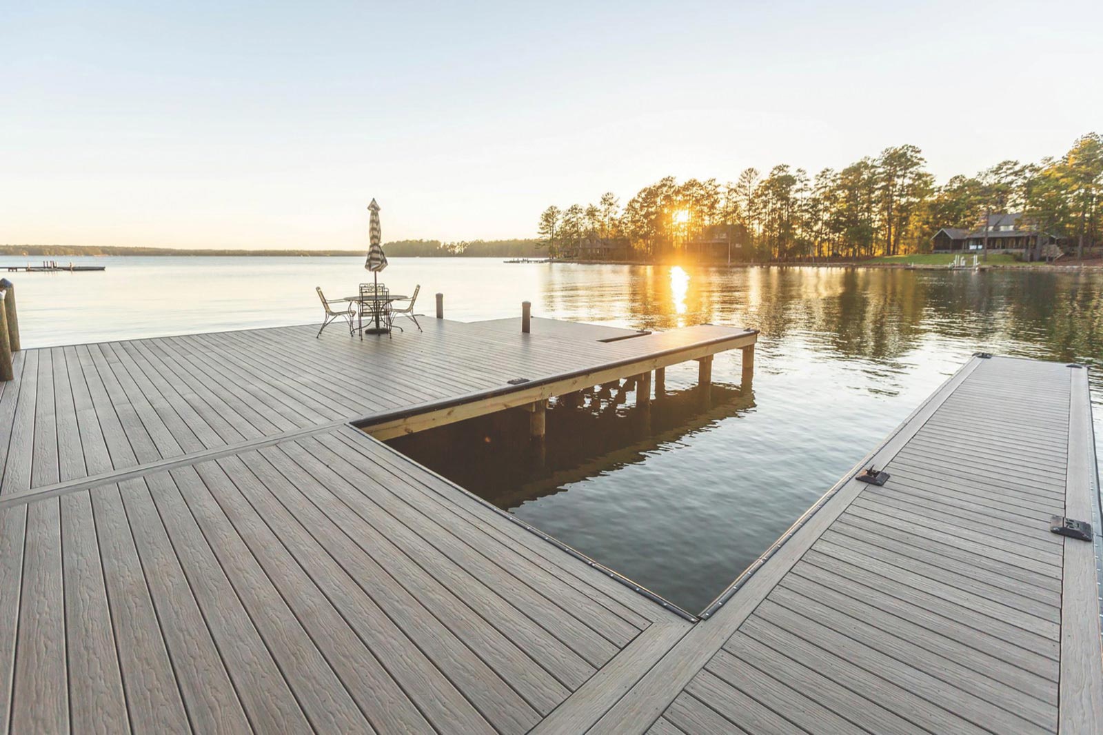 Dock at sunrise